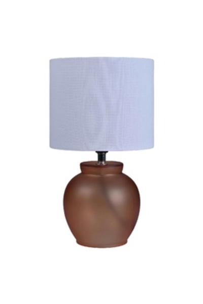 MAPLE LEAF Home 30 cm Glass Table Lamp, Orange