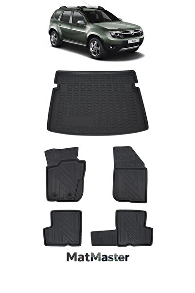 MatMaster Dacia Duster 4x4 2015 Model 5D Premium Ekstra Havuzlu Paspas Ve Bag...