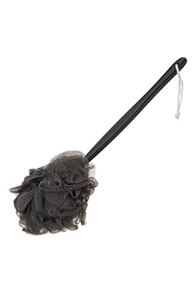 OEM Black Mesh Bath Sponge with Handle 39 centimeters