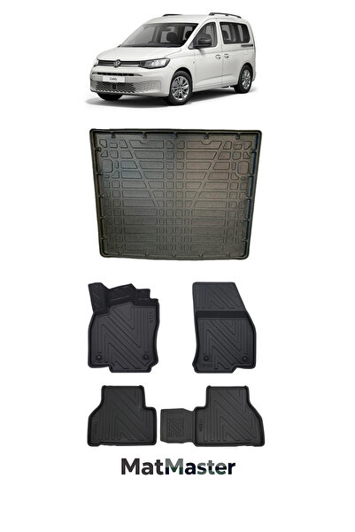 MatMaster Volkswagen Caddy 2026 Model 5D Premium Ekstra Havuzlu Paspas Ve Bag...