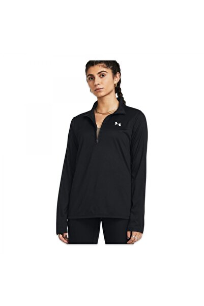 Under Armour 1384224 Tech 1/2 Zip- Solid Siyah Kadın Sweatshirt