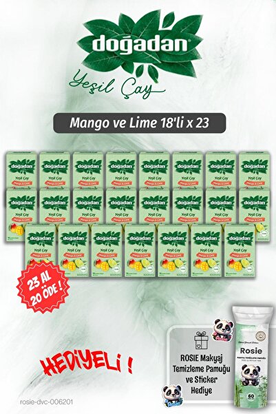 Doğadan 23 Al 20 Öde Mango and Lime 18-Pack and Rosie Pamuk Gift
