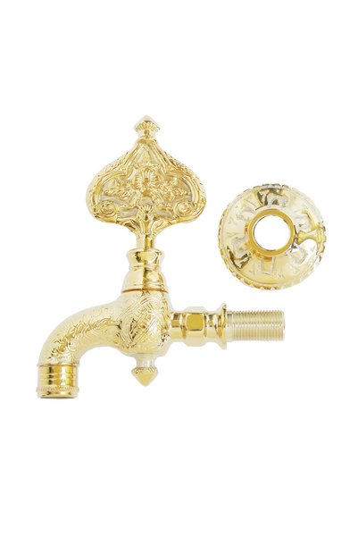 FKN Yellow Ottoman Faucet with Patterned Perlator
