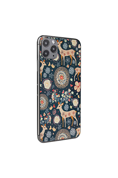 Optim Solution Folie Skin Spate pentru Apple Iphone 15, Deer Design, High Gri...