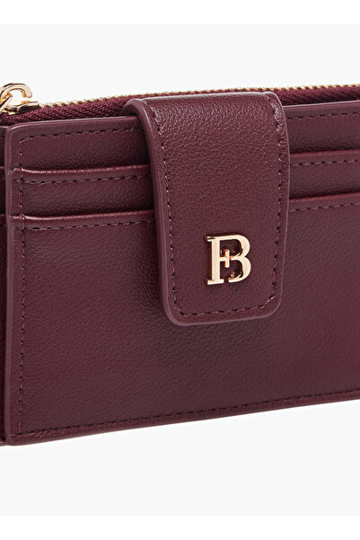 Flora Bella by Shoexpress Solid Card Holder with Snap Button Closure - H 8 x W 12.3 x 2.5 cms