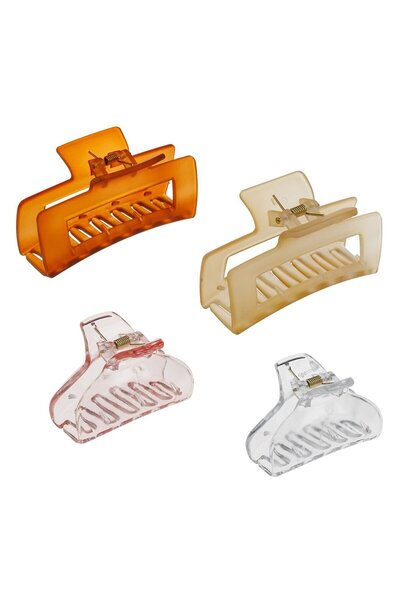 OEM Clamite Par Dama Transparente Semitransparente 6-10cm - 4buc