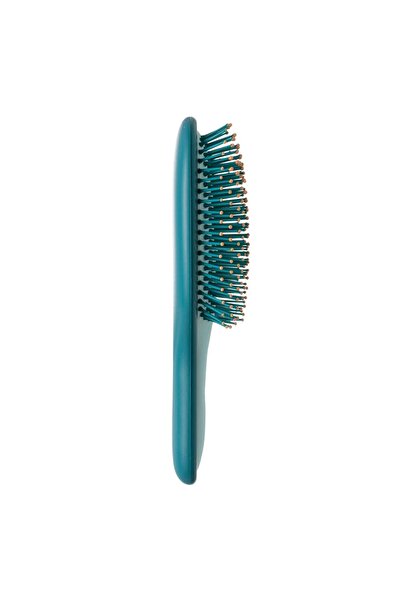 OEM Turquoise Oval Plastic Hair Brush