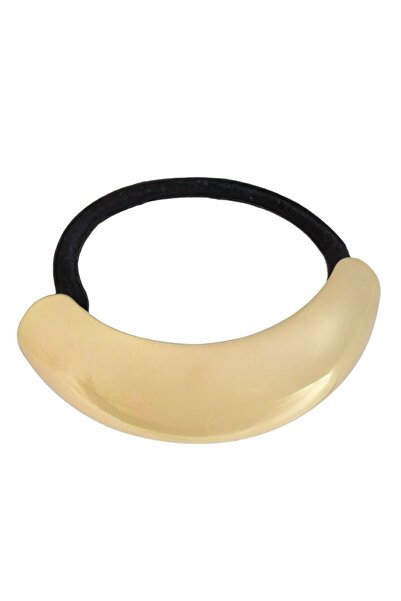 OEM Women's Ponytail Hair Elastic with Gold Ring 6cm