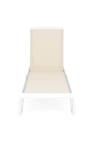 Maison Mex Sezlong gradina/terasa, YATI L.170 l.68.8 H.31/99 cm, alb/crem