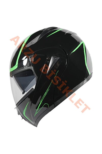motobisikletim Çene Açılır Vizörlü Kask