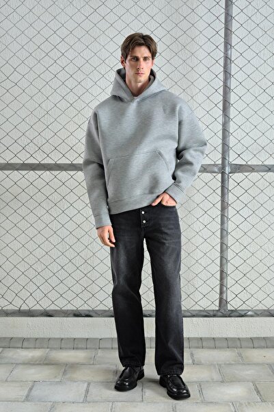 GIESTO Oversize Scuba Sweatshirt with Hood