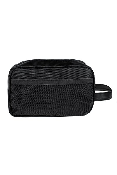 OEM Cosmetic Bag with Mesh Pouch & Handle for Men 25x9x16cm
