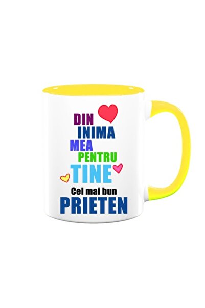 OEM Cană personalizată pentru prieten cu mesajul: „Din inima mea pentru tine,...