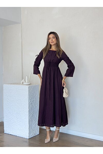 Nesil Γυναικείο φόρεμα με μακριά μανίκια Gipeli Long Length Special Day Daily