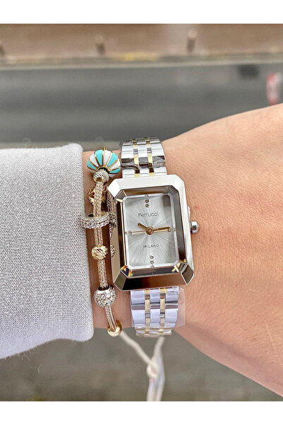 Ferrucci 3 Atm Water Resistant Rectangular Design Women's Wristwatch