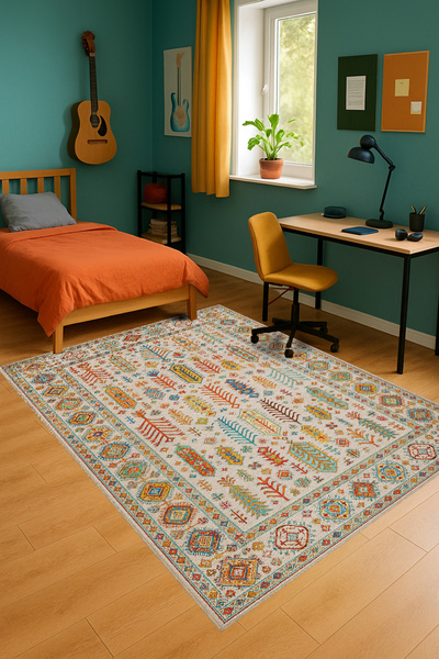 Rugs Modern Halı سجادة موسو ذات النمط التقليدي المنسوجة ذات النمط العتيق للدي...