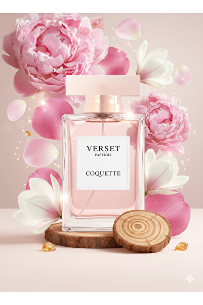 Verset Parfums Coquette 100 ml Apă de Parfum - Bujor, Petale de Trandafir, Ma...