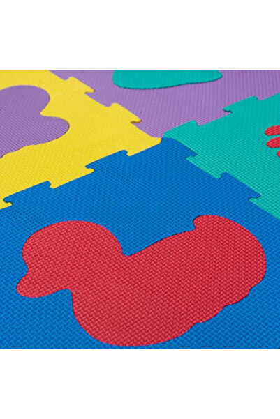OEM Puzzle modular pentru podea, moale si antiderapant, contine 9 bucati, Animale multicolor