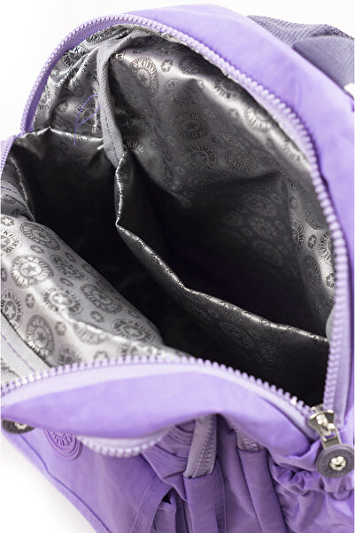 İMAKS Small Size Crinkle / Clinker Waterproof Fabric Multi-Pocket Casual Women's Backpack Lilac 8317