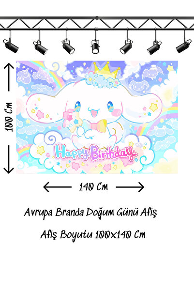 snowparty Banner za rođendan sa temom cimeta Cinnamoroll