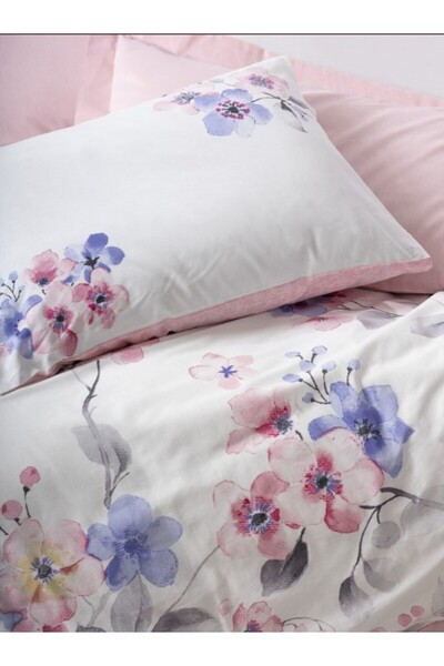 Cotton Box Bed linen 1 person, 100% cotton ranforce, Cotton Box, Jayda Pink with Printed