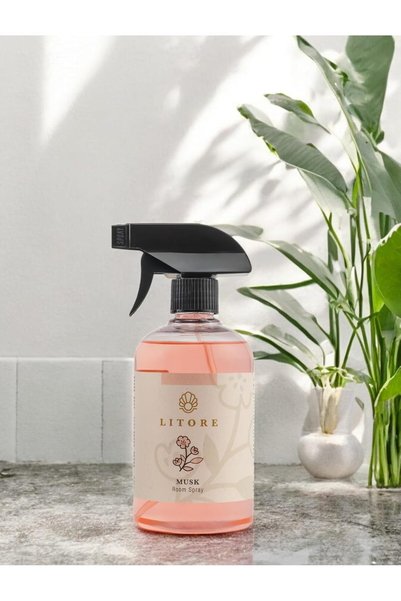 litore Home Spray Air Freshener Spray for home and office, Eliminates Bad Odour- 500 ml (Musk)