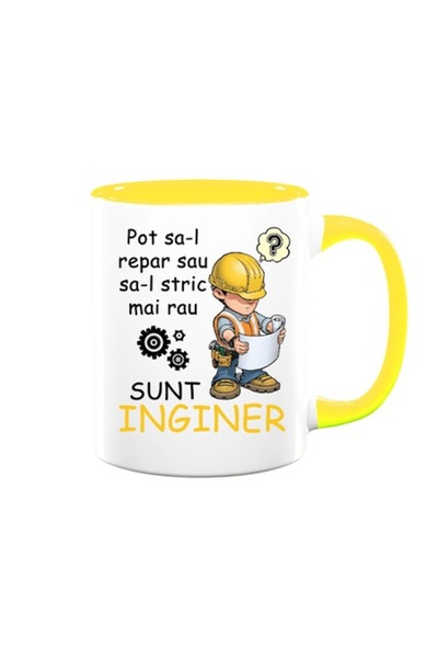 OEM Cană personalizată cu mesajul: „Pot fie să o repar, fie să o înrăutățesc,...