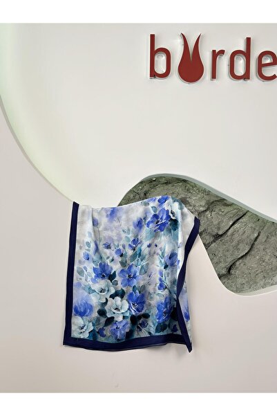 BÜRDE شال باميلا فيسكوز باللون الأزرق الداكن