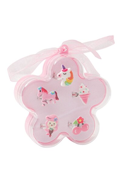 OEM Pink Flower Rings in Box for Children 2cm - 5pcs