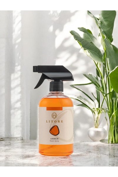 litore Home Spray Air Freshener Spray for home and office, Eliminates Bad Odour- 500 ml (Amber)