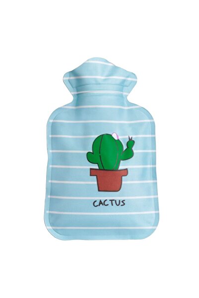 OEM Blue Hot Water Pillow with Cactus Stripes 300ml