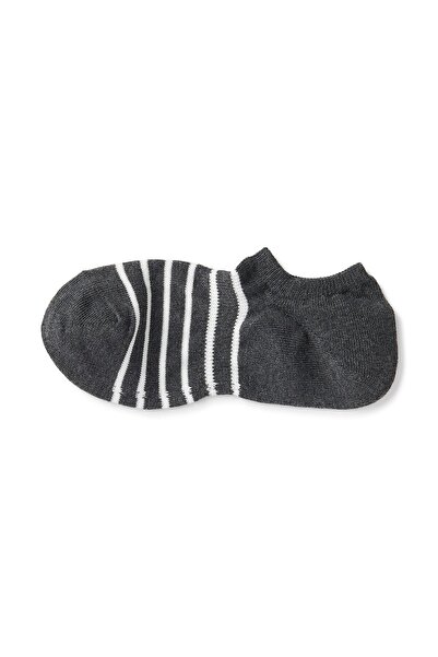 Muji Right Angle Striped Sneaker Socks