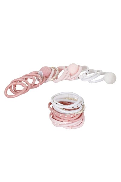 OEM Elastice Par Roz Albe Stele Pompon pentru Copii - 30buc