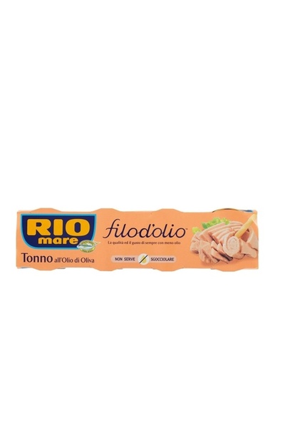 RIO MARE Ton cu continut redus de ulei Filod'olio, 4buc x 65 g