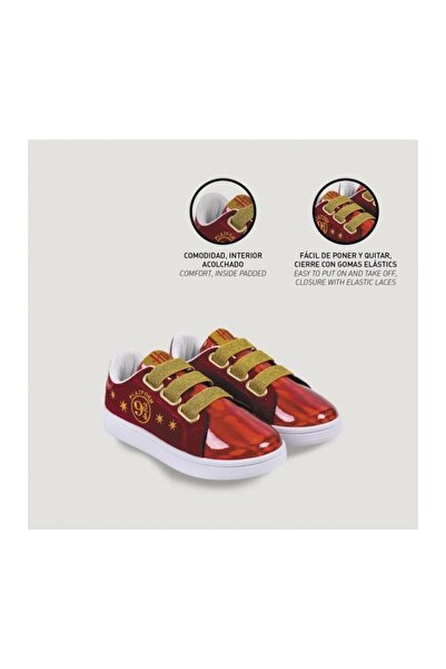 Harry Potter Kids' Red Casual Sneakers, Spring-Summer Collection, Size 34 EU