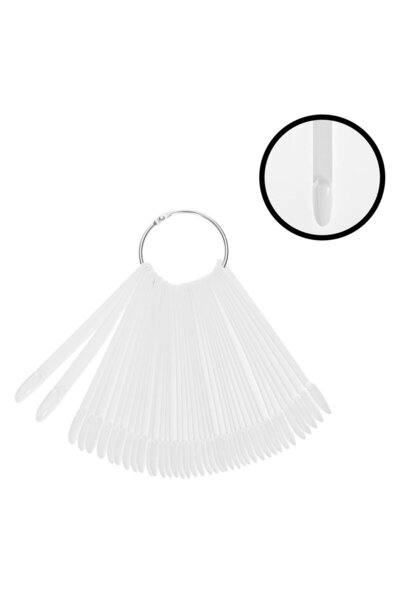 OEM Nail Palette Sticks with Ring for Oval Nails 40pcs