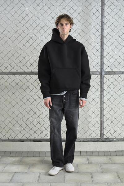 GIESTO Oversize Scuba Sweatshirt with Hood