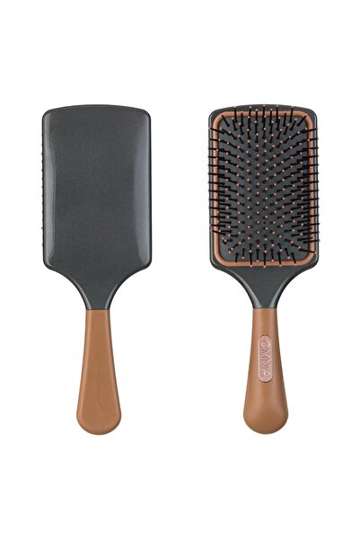 OEM Plastic Flat Hair Brush Grey Brown