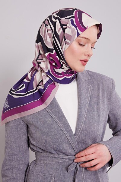 Levidor وشاح أورا بتصميم فرع زهرة البودرة