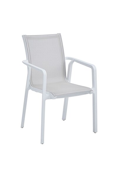 Maison Mex Scaun suprapozabil gradina/terasa, MARTA, L.62 l.58 H.91 cm, alb