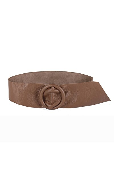 OEM Women's brown leather waist belt