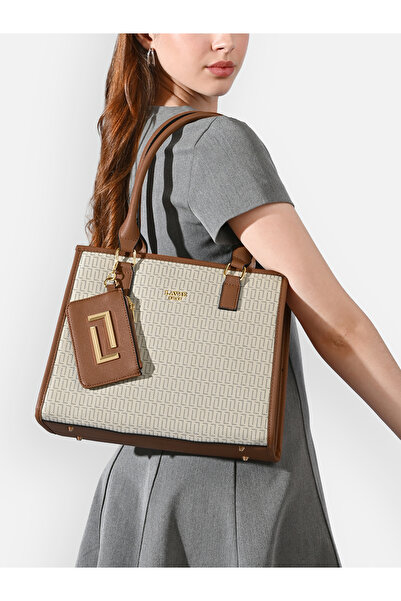 Lavie Luxe Women's Mono Quad25 Medium Handbag (Offwhite)