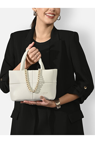 Lavie Luxe Women's Puff Extra Small Tote (Offwhite)