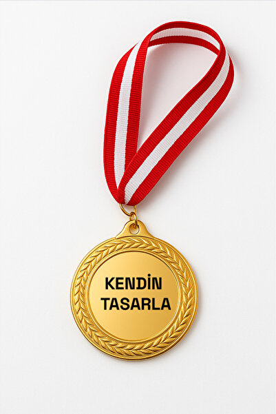 Adabilsa 15 Adet Kişiye Özel Baskılı Madalya Gold