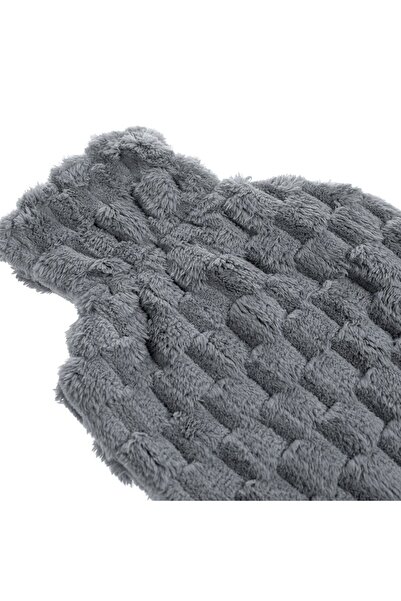 OEM Grey Checkered Fur Cover for 2l Hot Water Bottle