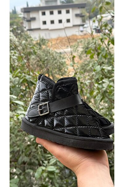 ÖZDE shoes Kışlık içi kürklü ultra rahat cırtlı tokalı çocuk botu