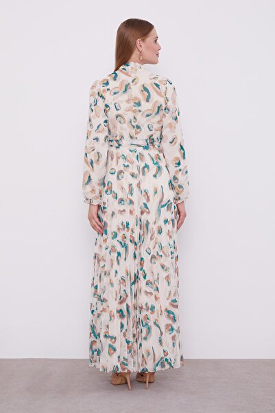 Levidor Φόρεμα με λεπτομέρεια με βολάν σμαραγδί