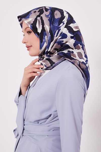 Levidor وشاح حريري بنمط التمويه النيلي