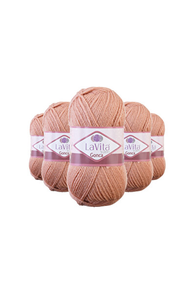 LaVita Yarn Fir pentru tricotat manual Gonca 100% acrilic 500gr 5 bucăți (411...