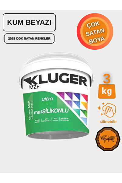 MZF KLUGER ULTRA MAT SİLİKONLU İÇ CEPHE BOYASI - SİLİNEBİLİR BOYA 3KG